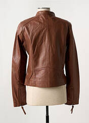 Veste simili cuir marron PAUL AJAMIAN pour femme seconde vue