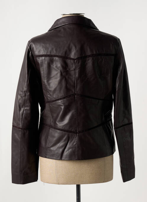 Veste simili cuir noir PAUL AJAMIAN pour femme