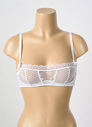 Soutien-gorge effet matière satinée haut soutien-gorge emboitant blanc PASSIONATA femme