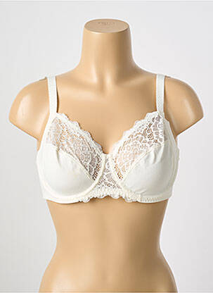 Soutien-gorge tissage dentelle haut soutien-gorge emboitant blanc SIMONE PERELE femme