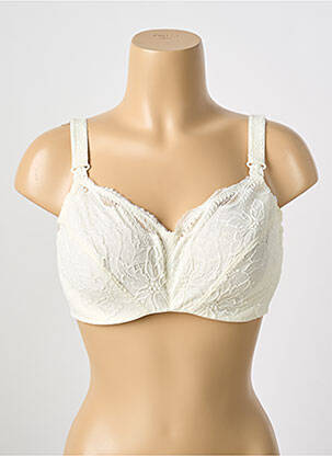 Soutien-gorge effet matière satinée haut soutien-gorge emboitant blanc SIMONE PERELE femme