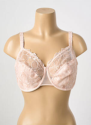 Soutien-gorge effet matière satinée haut soutien-gorge emboitant rose SIMONE PERELE femme