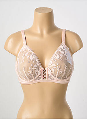 Soutien-gorge effet matière satinée haut soutien-gorge emboitant rose SIMONE PERELE femme