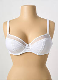 Soutien-gorge effet matière satinée haut soutien-gorge emboitant blanc CHANTELLE femme