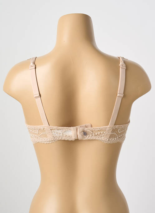 Soutien-gorge effet matière satinée haut soutien-gorge emboitant beige SIMONE PERELE femme