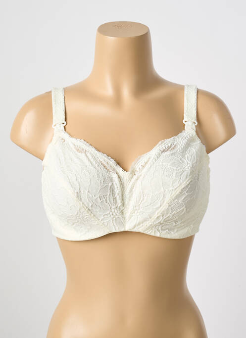 Soutien-gorge effet matière satinée haut soutien-gorge emboitant blanc SIMONE PERELE femme