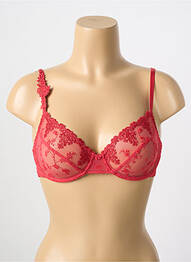 Soutien-gorge effet matière satinée haut soutien-gorge emboitant rouge PASSIONATA femme