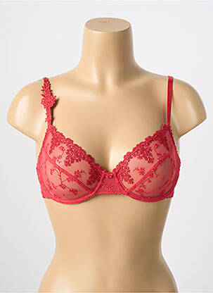 Soutien-gorge effet matière satinée haut soutien-gorge emboitant rouge PASSIONATA femme