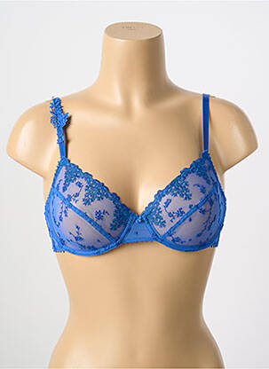 Soutien-gorge effet matière satinée haut soutien-gorge emboitant bleu PASSIONATA femme
