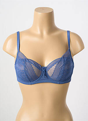 Soutien-gorge effet matière satinée haut soutien-gorge emboitant bleu PASSIONATA femme