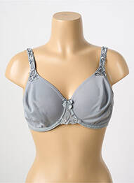 Soutien-gorge effet matière satinée haut soutien-gorge emboitant gris SIMONE PERELE femme
