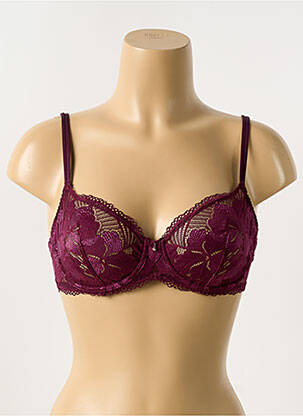 Soutien-gorge légère et transparente haut soutien-gorge emboitant violet IMPLICITE femme