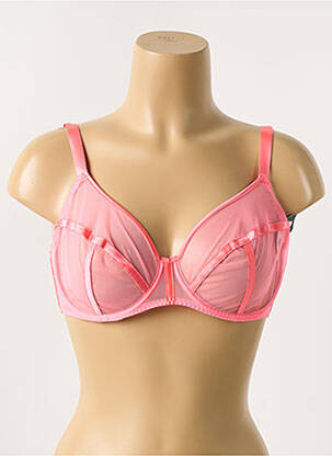Soutien-gorge légère et transparente haut soutien-gorge emboitant rose IMPLICITE femme