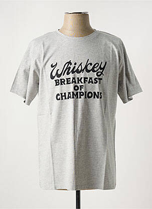 T-shirt stretch manches courtes gris IRON AND RESIN homme