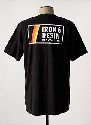 T-shirt stretch manches courtes noir IRON AND RESIN homme