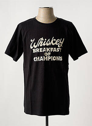 T-shirt stretch manches courtes noir IRON AND RESIN homme