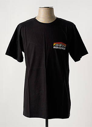 T-shirt stretch manches courtes noir IRON AND RESIN homme