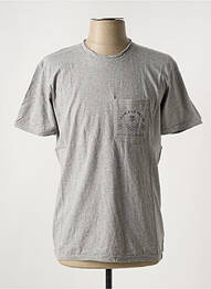 T-shirt stretch manches courtes gris IRON AND RESIN homme