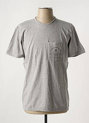 T-shirt stretch manches courtes gris IRON AND RESIN homme