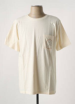 T-shirt stretch manches courtes beige IRON AND RESIN homme
