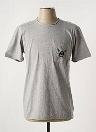 T-shirt stretch manches courtes gris IRON AND RESIN homme