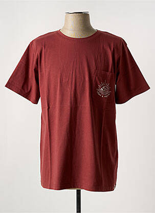 T-shirt stretch manches courtes marron IRON AND RESIN homme