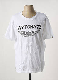 T-shirt stretch manches courtes blanc DAYTONA homme