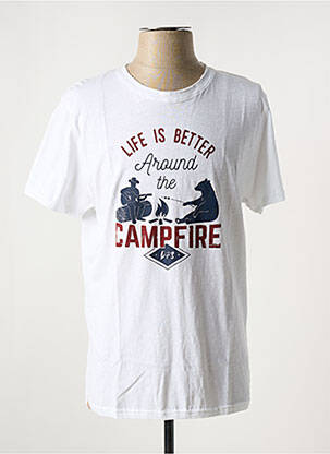 T-shirt stretch manches courtes blanc D73 homme