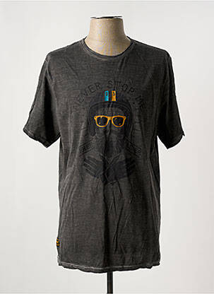 T-shirt stretch manches courtes gris fonce DAYTONA homme