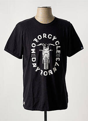 T-shirt stretch manches courtes noir DAYTONA homme