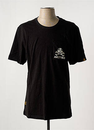 T-shirt stretch manches courtes noir DAYTONA homme
