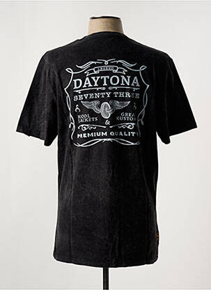 T-shirt stretch manches courtes noir DAYTONA homme
