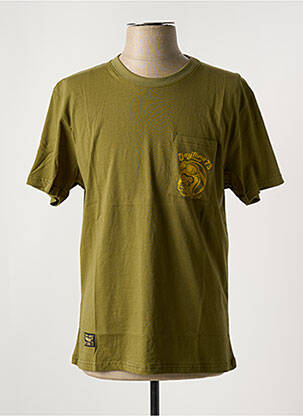 T-shirt stretch manches courtes vert DAYTONA homme