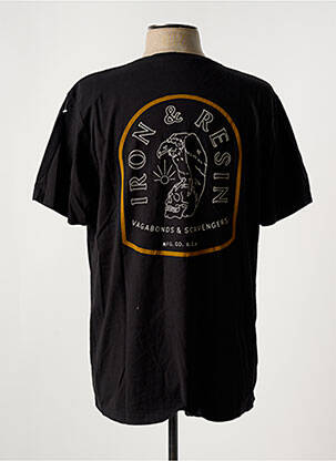 T-shirt stretch manches courtes noir IRON AND RESIN homme