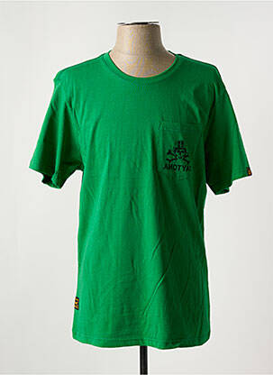 T-shirt stretch manches courtes vert DAYTONA homme