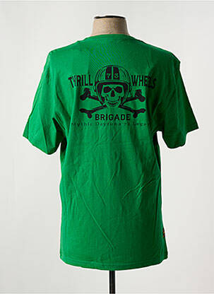 T-shirt stretch manches courtes vert DAYTONA homme