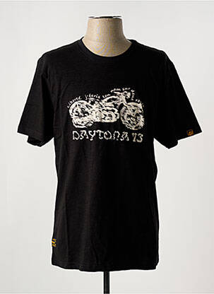T-shirt stretch manches courtes noir DAYTONA homme