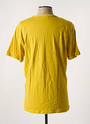 T-shirt stretch manches courtes jaune DAYTONA homme