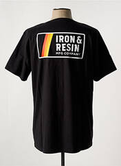 T-shirt noir IRON AND RESIN pour homme seconde vue