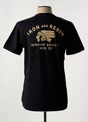 T-shirt noir IRON AND RESIN pour homme seconde vue