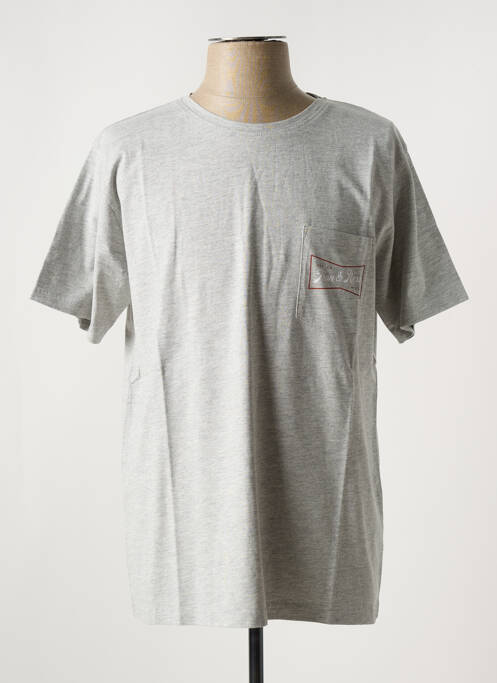 T-shirt stretch manches courtes gris IRON AND RESIN homme