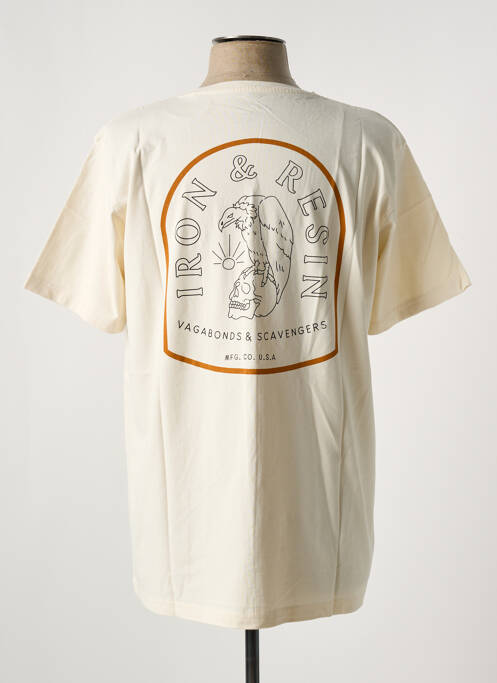 T-shirt beige IRON AND RESIN pour homme
