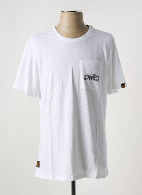 T-shirt blanc DAYTONA pour homme