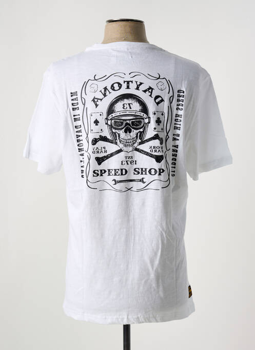 T-shirt blanc DAYTONA pour homme