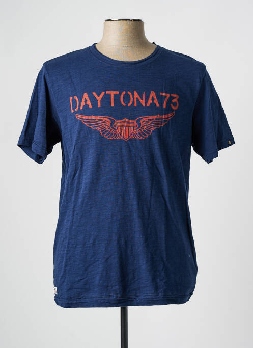 T-shirt bleu DAYTONA pour homme