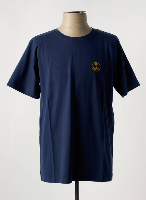 T-shirt bleu IRON AND RESIN pour homme
