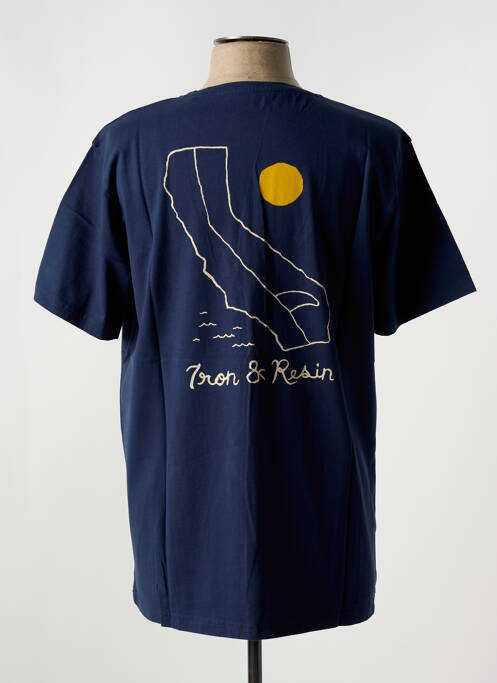 T-shirt bleu IRON AND RESIN pour homme