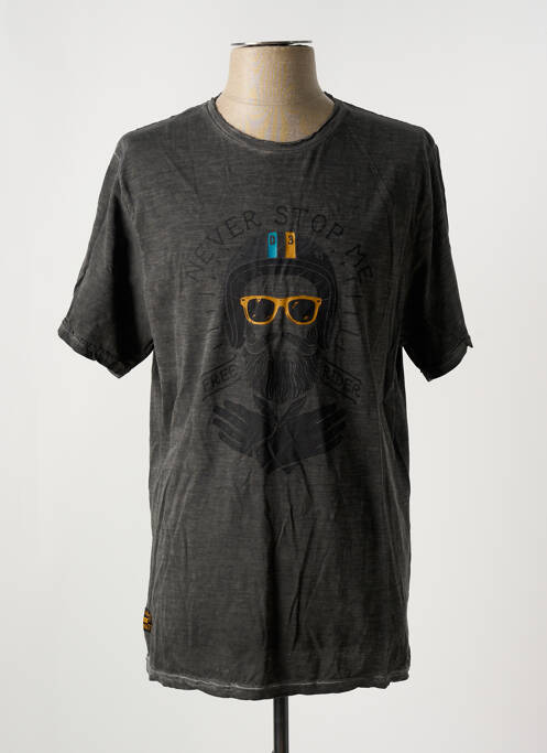 T-shirt gris fonce DAYTONA pour homme