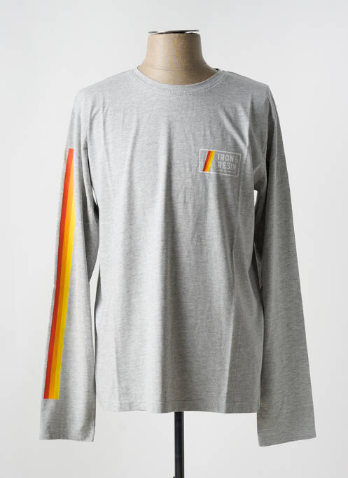 T-shirt gris IRON AND RESIN pour homme