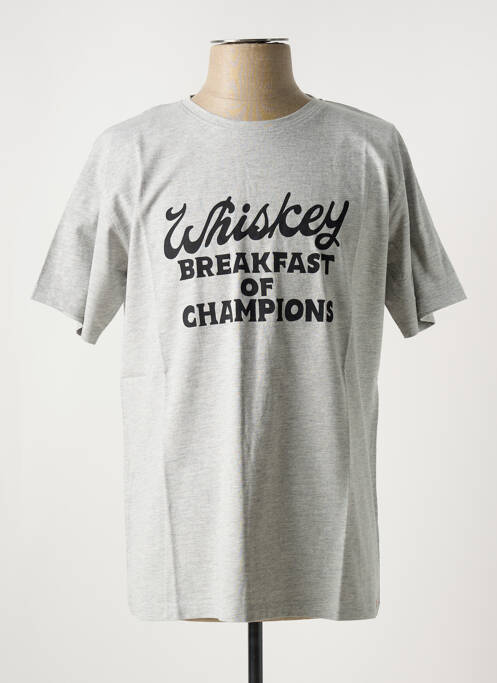 T-shirt gris IRON AND RESIN pour homme